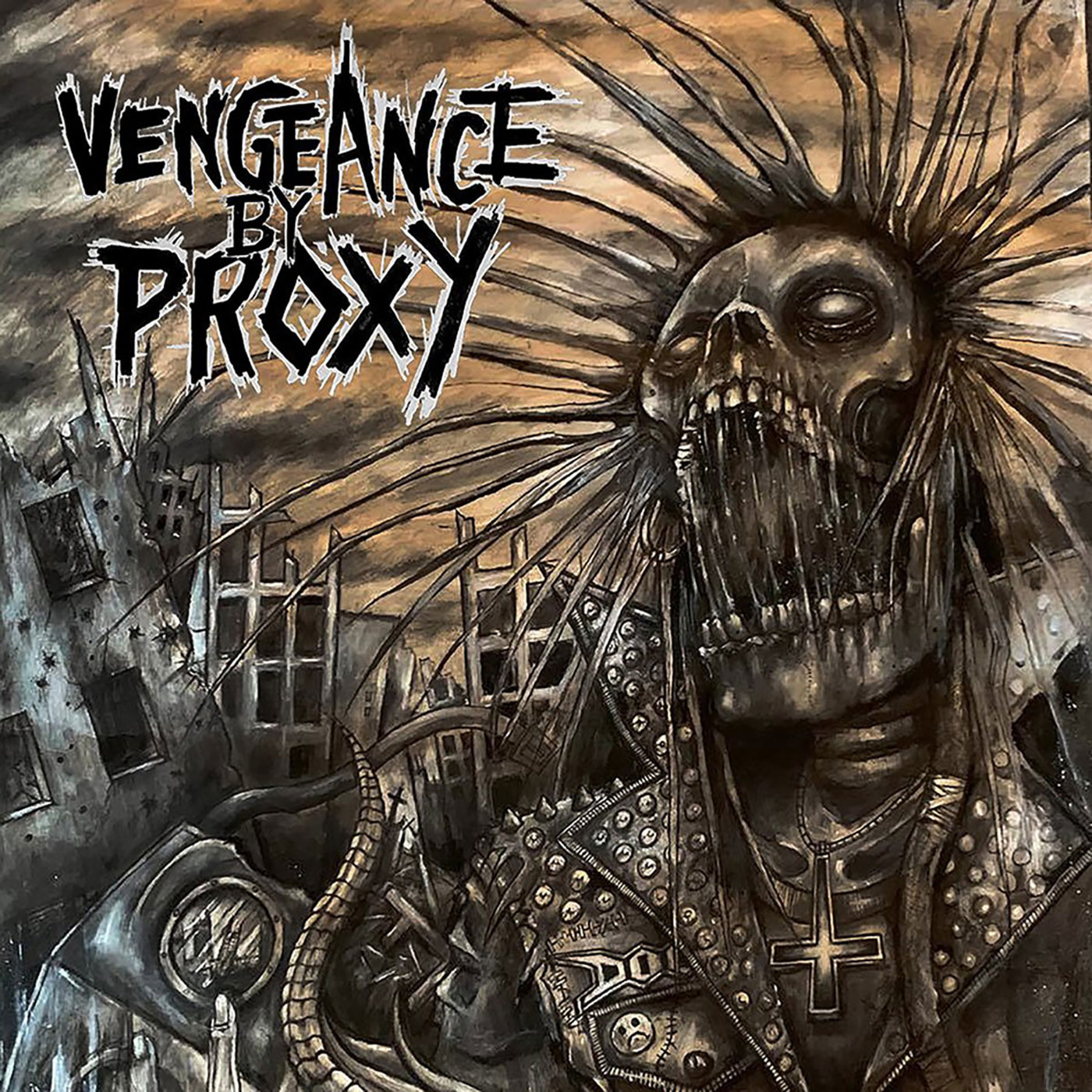 Vengeance By Proxy - S/T LP - Profane Existence / Diablos Records MX