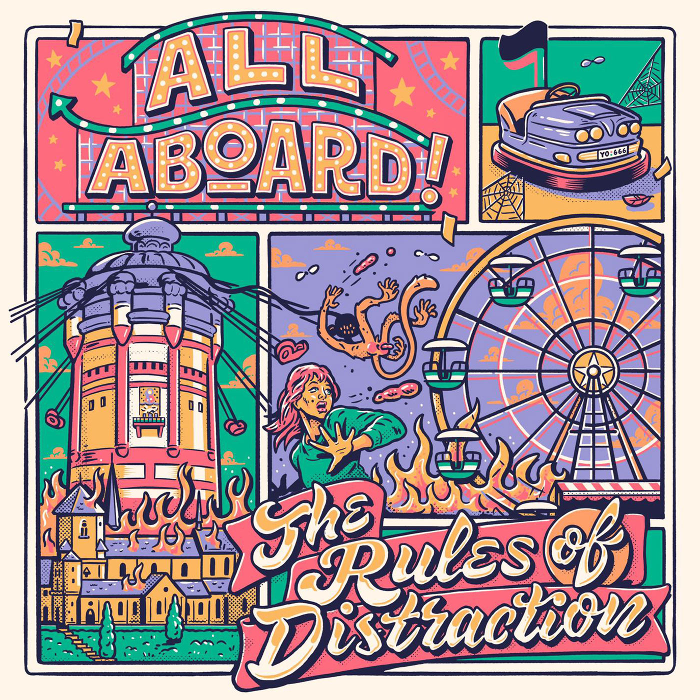 All Aboard! - The Rules Of Distraction LP - Engineer Records / Bakraufarfita Records