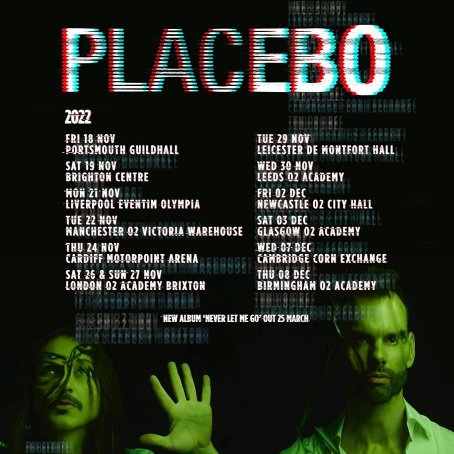 Placebo - 2022 UK Headline Tour