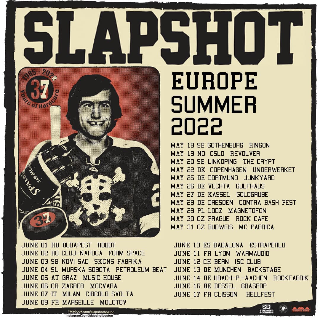 Slapshot - European Tour 2022