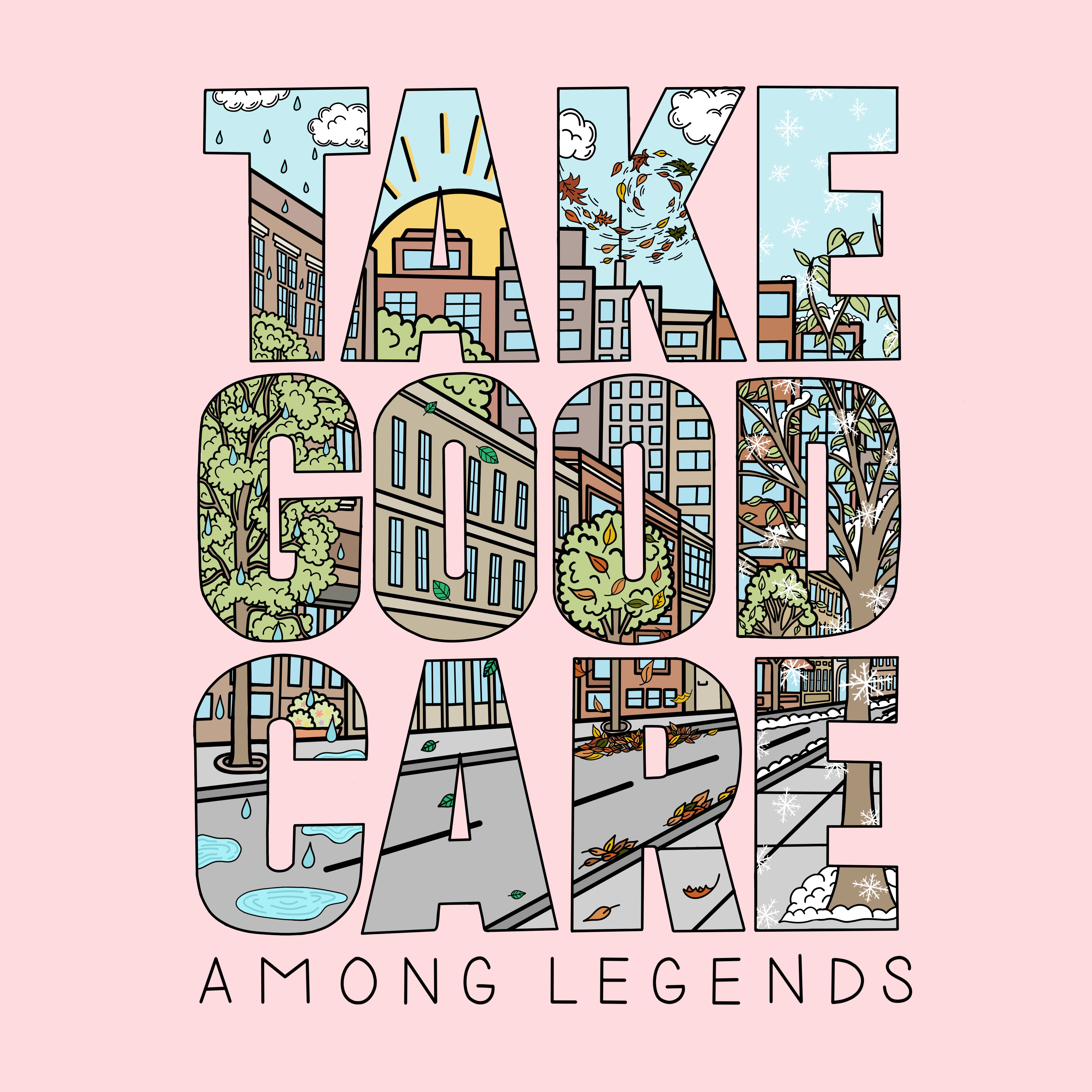 Among Legends - Take Good Care LP - Little Rocket Records / Sound Of Subterrania / Rad Girlfriend Records