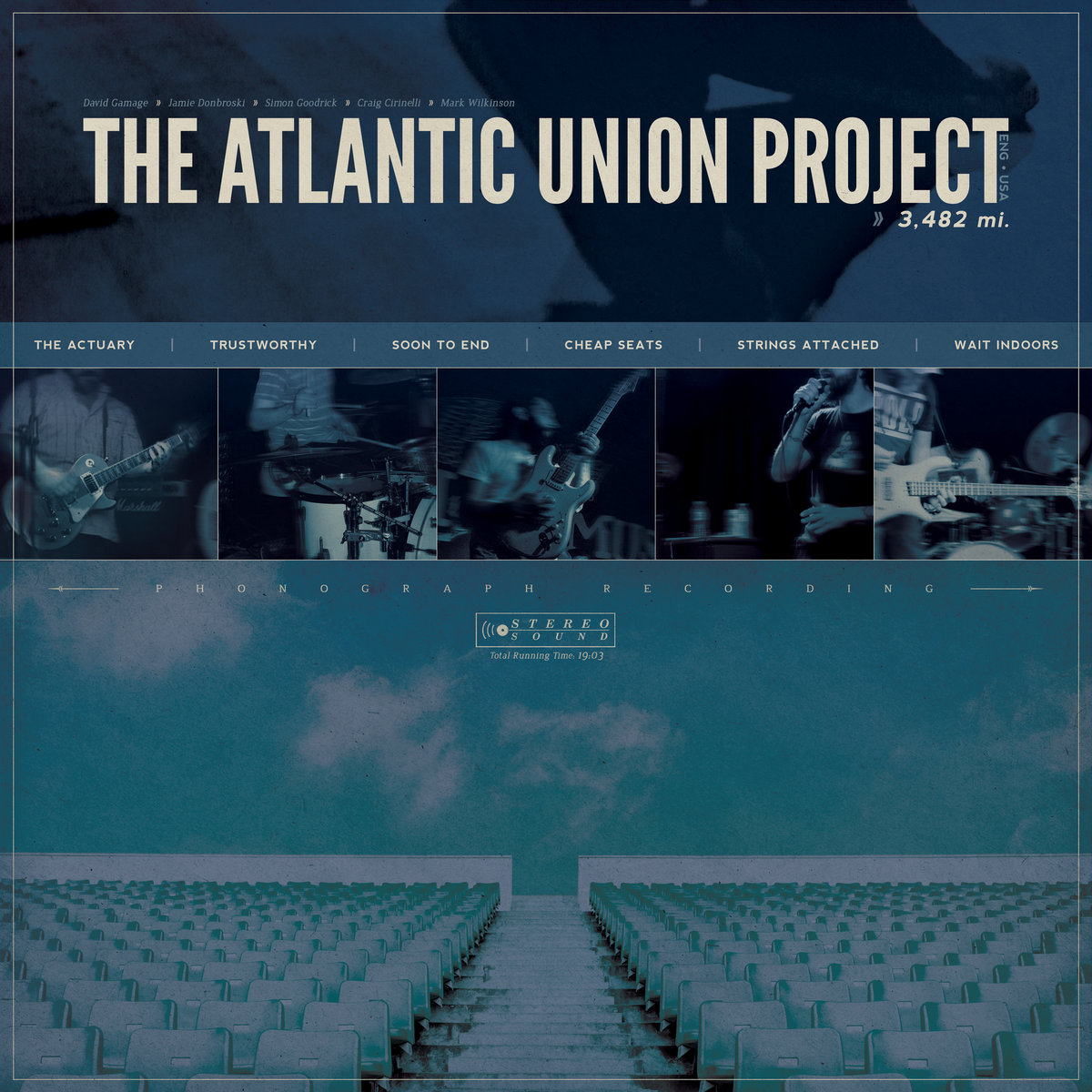 The Atlantic Union Project - 3,482 EP 12" - Engineer Records / Sell The Heart Records / Shield Recordings