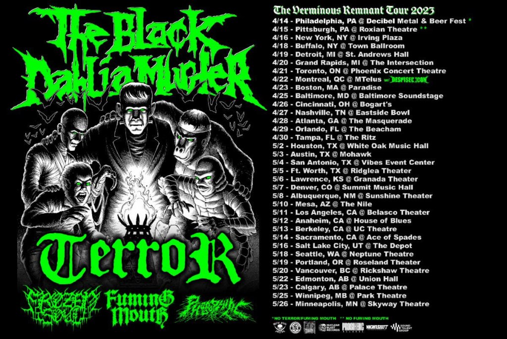 The Black Dahlia Murder - The Verminous Remnant Tour 2023