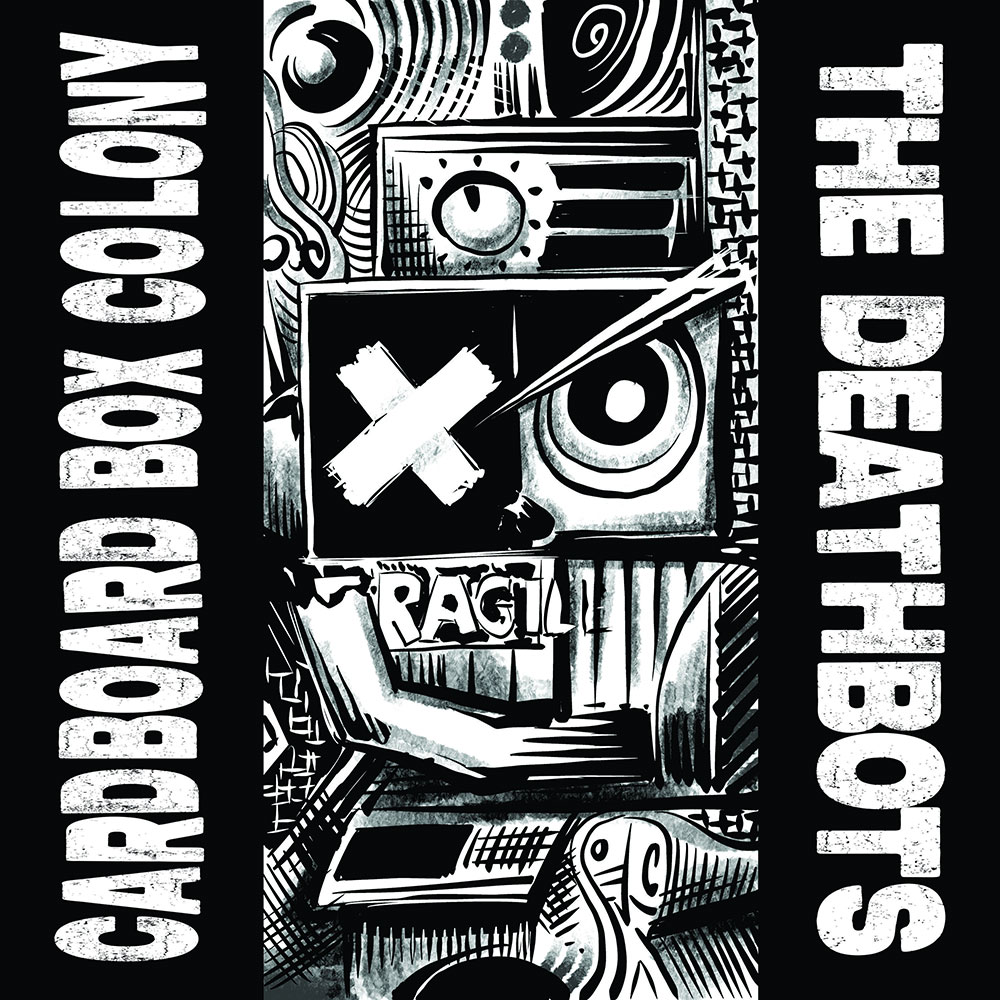 Cardboard Box Colony / The Deathbots - Split 7" - Stimulus Package Records