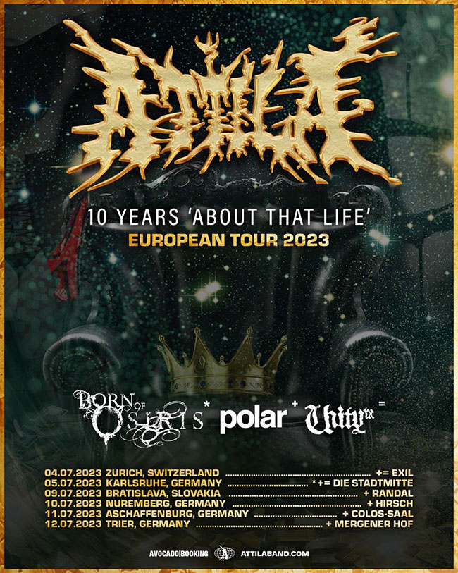 Attila, Polar and Born Of Osiris Tour 2023