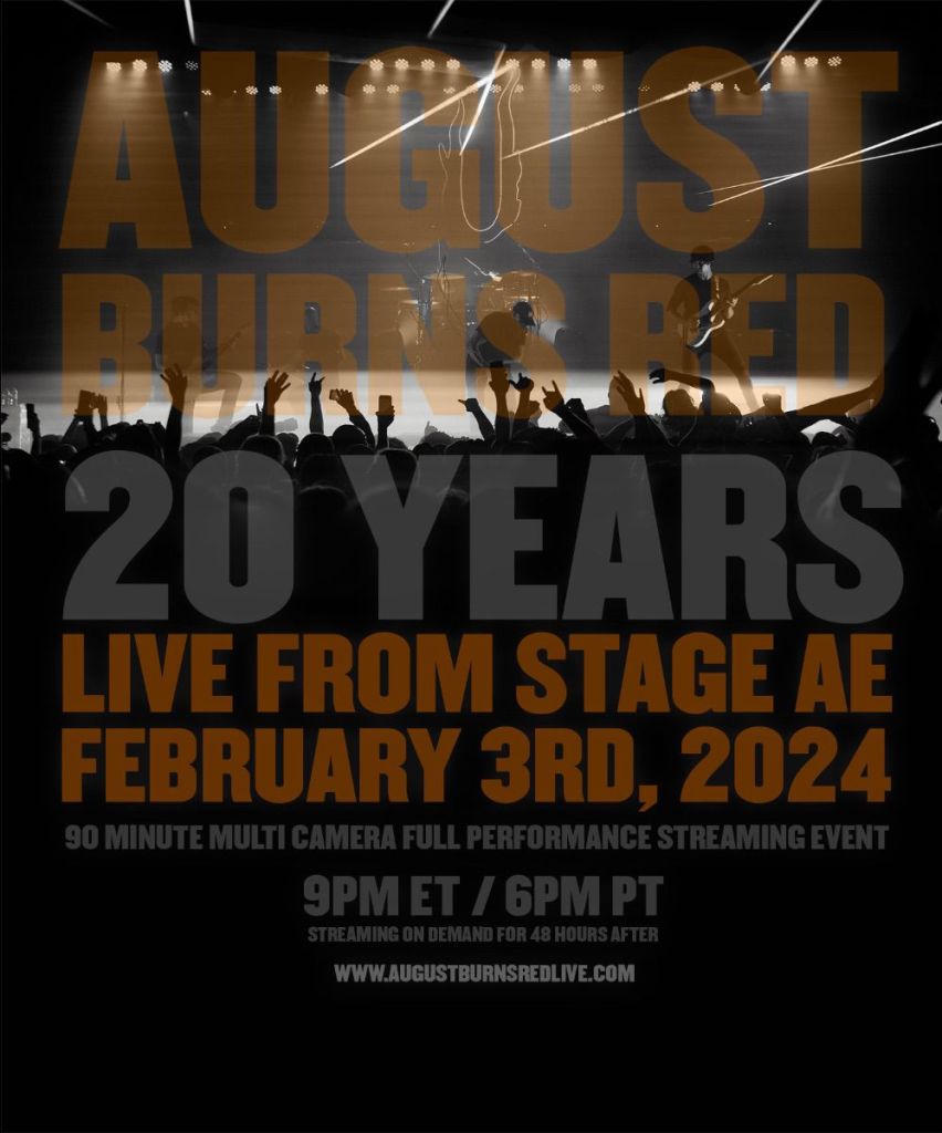 August Burns Red Announce 20th Anniversary Livestream