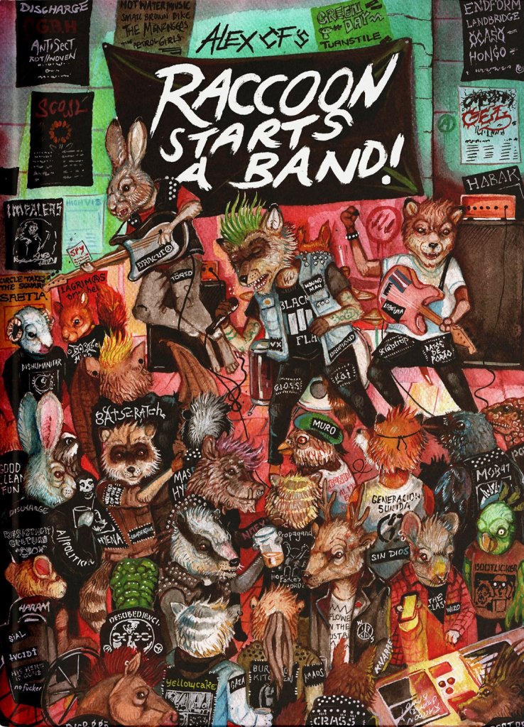 Raccoon Starts A Band by Alex CF