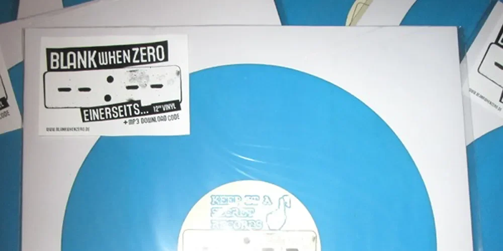 Blank When Zero - Einerseits... 12" - Keep It A Secret Records